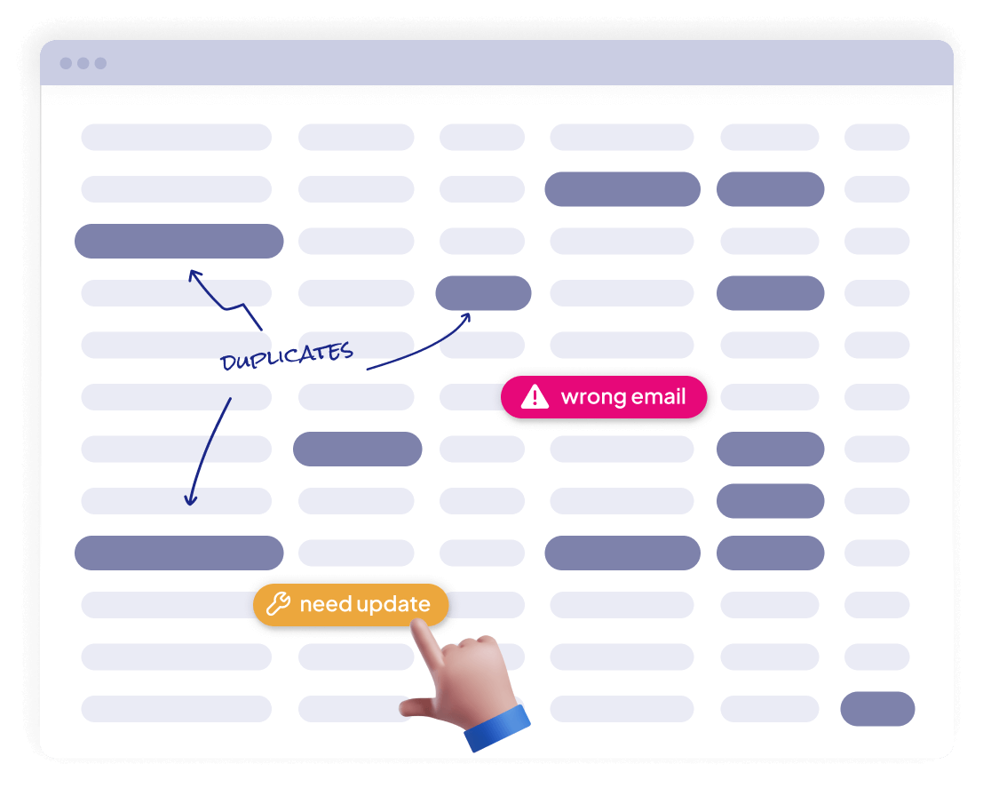 CRM data problem illustration