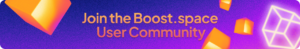 join user community, boost.space, facebook