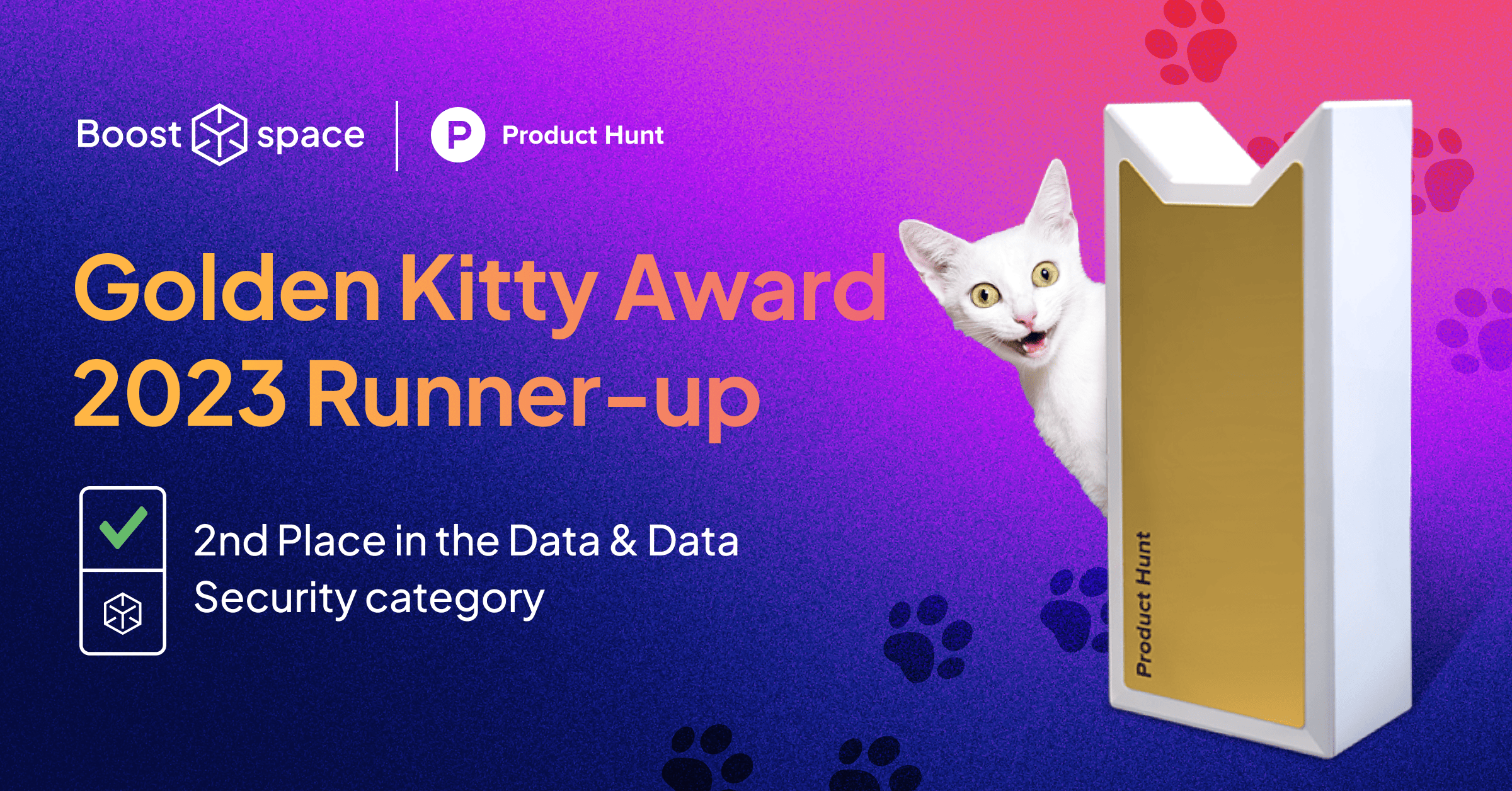 Boost.space Has Been Awarded in the Golden Kitty Awards 2023!