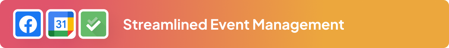 Google Calendar Facebook Pages integration